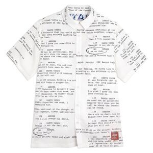 Star Wars Ahsoka Tano Woven Size L Button Up Shirt by Ashley Eckstein Rare